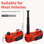 12V DC 5 Tons Electric Hydraulic Car Jack 6-in-1 Car Jack Set with Impact Wrench for All Cars Use – 24 Months Warranty - Image 3