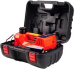 DC 12V Electric Hydraulic car Floor Jack with Digital Inflator for Vehicle Emergencies - 24 Months Warranty