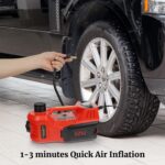 12V DC 5 Tons Electric Hydraulic Car Jack 6-in-1 Car Jack Set with Impact Wrench for All Cars Use – 24 Months Warranty - Image 6