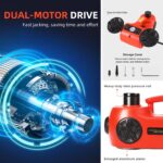 5 Ton Electric Hydraulic Car Jack Kit with Impact Wrench Lift for Tire Change and Road Emergencies - Image 9