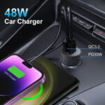 USB 48W Car Charger for iPhones, Android Phones - Image 3