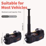 5 Tons 4-in-1 DC 12V Electric Hydraulic Car Jack with LED, Inflator pump and Safety Hammer - Image 9