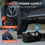 5 Tons 4-in-1 DC 12V Electric Hydraulic Car Jack with LED, Inflator pump and Safety Hammer - Image 11
