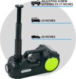 Electric Car Jack, 5 Ton Hydraulic Kit With Impact Wrench with Digital Display, 6.1"-17.7" Lifting Range - Image 2