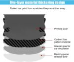 8PCS Car Door Handle Scratch Protectors, Carbon Fiber Car Door Handle Bowl Sticker, Universal Auto Doors Handles Paint Guard Cover, Doors Handles Cup Protective Film for Cars (Black) - Image 6