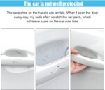 8PCS Car Door Handle Scratch Protectors, Carbon Fiber Car Door Handle Bowl Sticker, Universal Auto Doors Handles Paint Guard Cover, Doors Handles Cup Protective Film for Cars (Black) - Image 5