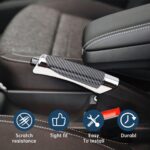 Car Handbrake Cover, ABS Parking Handbrake Decorative Cap with Comfortable Grip, Auto Handbrake Grip Cover, Universal Vehicle Interior Decor Accessories for Most Cars - Image 7