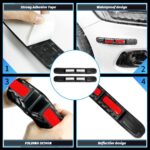 Universal Car Front&Rear Bumper Safe Guard Strip Protector Anti-Collision&Scratch for All Cars and Trucks (2, Red) - Image 8