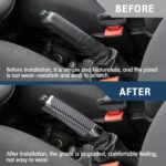 Car Handbrake Cover, ABS Parking Handbrake Decorative Cap with Comfortable Grip, Auto Handbrake Grip Cover, Universal Vehicle Interior Decor Accessories for Most Cars - Image 5