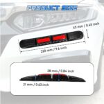 Universal Car Front&Rear Bumper Safe Guard Strip Protector Anti-Collision&Scratch for All Cars and Trucks (2, Red) - Image 7