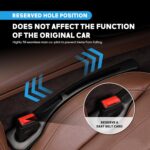 Car Seat Gap Filler, 2-Pack No-Drop Seat Side Gap Seam Filler Organizer with Phone Holder, Universal Fit Fill The Gap Between Seat & Console, Perfect for Car, SUV, Truck - Image 3