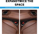 Car Seat Gap Filler, 2-Pack No-Drop Seat Side Gap Seam Filler Organizer with Phone Holder, Universal Fit Fill The Gap Between Seat & Console, Perfect for Car, SUV, Truck - Image 6
