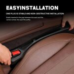 Car Seat Gap Filler, 2-Pack No-Drop Seat Side Gap Seam Filler Organizer with Phone Holder, Universal Fit Fill The Gap Between Seat & Console, Perfect for Car, SUV, Truck - Image 7