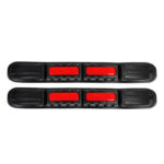 Universal Car Front&Rear Bumper Safe Guard Strip Protector Anti-Collision&Scratch for All Cars and Trucks (2, Red)