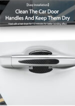 Car Door Handle Cup Protector Reflective Stickers – 8 PCS Universal Carbon Fiber Protection Film - Image 5