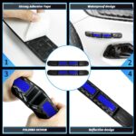Universal Car Front&Rear Bumper Safe Guard Strip Protector for All Cars and Trucks (4- Set of 2*2, Blue) - Image 3