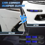 Universal Car Front&Rear Bumper Safe Guard Strip Protector for All Cars and Trucks (4- Set of 2*2, Blue) - Image 4