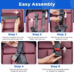 Pregnancy Car Seat Safety Belt Protector for Pregnancy Woman Black - Image 5
